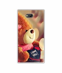 Amazon Brand - Solimo Designer Teddy Bear UV Printed Soft Back Case Mobile Cover for Lyf Wind 4