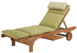 Strathwood Chaise Cushion, Daquiri with Dandelio Headrest