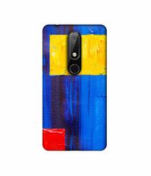 Amazon Brand - Solimo Designer Rectangle On Canvas 3D Printed Hard Back Case Mobile Cover for Nokia 6.1 Plus