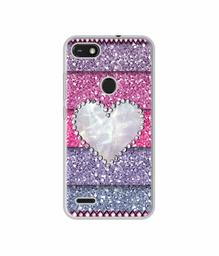 Amazon Brand - Solimo Designer Stone Heart UV Printed Soft Back Case Mobile Cover for Tecno Camon iSky