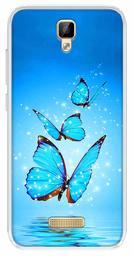 Amazon Brand - Solimo Designer Multicolor Butterfly Star Design Printed Soft Back Case Mobile Cover for Gionee P7 Max