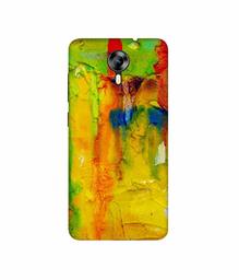 Amazon Brand - Solimo Designer Yellow and Green Paint 3D Printed Hard Back Case Mobile Cover for Micromax Canvas Xpress 2 E313