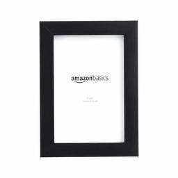 Amazon Basics Picture Frame, 3.9 x 5.9 inches (10 x 15 cm), Black, Set