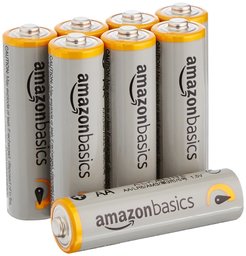 AmazonBasics Performance Batterien Alkali, AA, 8 Stück (Design kann von Darstellung abweichen)