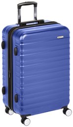 AmazonBasics Premium Hardside Spinner Luggage with Built-in TSA Lock, Blue (Blue) - T1916-5