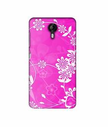 Amazon Brand - Solimo Designer Flower Pattern 3D Printed Hard Back Case Mobile Cover for Micromax Canvas Nitro 4G E455