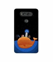 Amazon Brand - Solimo Designer Whale 3D Printed Hard Back Case Mobile Cover for LG V20