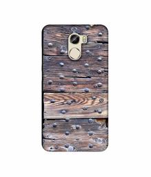 Amazon Brand - Solimo Designer Wooden Blocks Check 3D Printed Hard Back Case Mobile Cover for Gionee X1