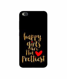 Amazon Brand - Solimo Designer Happy Girls are The Prettiest 3D Printed Hard Back Case Mobile Cover for Xiaomi Redmi Go