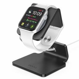 Eono Essentials Supporto per Apple Watch, Stazioni di Ricarica : Supporto Dock per Apple Watch Series 4, Series 3, Series 2, Series 1 - Nero