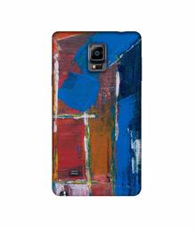 Amazon Brand - Solimo Designer Color Blog On Canvas 3D Printed Hard Back Case Mobile Cover for Samsung Galaxy Note 4