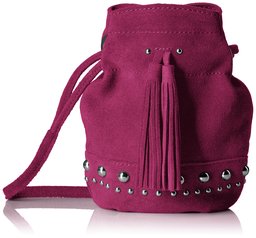 Amazon Brand - The Fix Kirby Mini Studded Suede Bucket Crossbody Bag