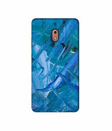 Amazon Brand - Solimo Designer Blue Paint 3D Printed Hard Back Case Mobile Cover for Nokia 2.1