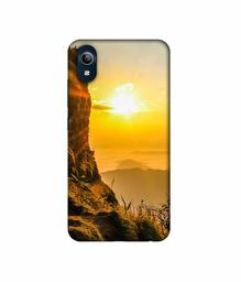 Amazon Brand - Solimo Designer Mountan Side Sun View 3D Printed Hard Back Case Mobile Cover for Vivo Y91i