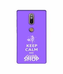 Amazon Brand - Solimo Designer Keep Calm and Shop 3D Printed Hard Back Case Mobile Cover for Lenovo Phab2 Plus