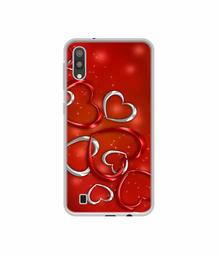 Amazon Brand - Solimo Designer Hearts UV Printed Soft Back Case Mobile Cover for Samsung Galaxy M10