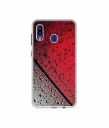 Amazon Brand - Solimo Designer Water Drop On Glass UV Printed Soft Back Case Mobile Cover for Samsung Galaxy M10s