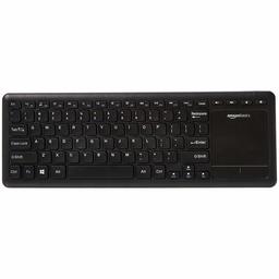 AmazonBasics Wireless Keyboard with Touchpad for Smart TV - US Layout (QWERTY) (Renewed)