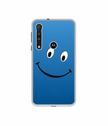 Amazon Brand - Solimo Designer Happy UV Printed Soft Back Case Mobile Cover for Motorola One Macro