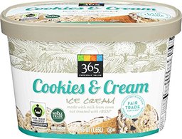 365 EVERYDAY VALUE Whole Trade Cookies And Cream Ice Cream, 1.75 QT