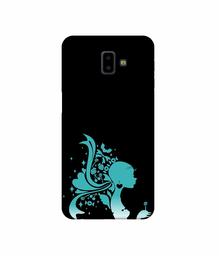 Amazon Brand - Solimo Designer Lady Vector N 3D Printed Hard Back Case Mobile Cover for Samsung Galaxy J6 Plus