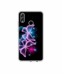 Amazon Brand - Solimo Designer Butterflies Neon Light UV Printed Soft Back Case Mobile Cover for Honor 10 Lite