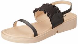 Flavia Women's Black Fashion Sandals-4 UK (36 EU) (5 US) (FL122/BLK)