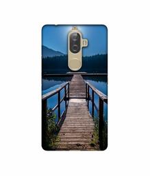 Amazon Brand - Solimo Designer Wooden Beach UV Printed Soft Back Case Mobile Cover for Lenovo K8 Plus