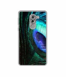 Amazon Brand - Solimo Designer Peacock Feather UV Printed Soft Back Case Mobile Cover for Huawei Honor 6X