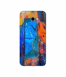 Amazon Brand - Solimo Designer Blue and Orange Brush 3D Printed Hard Back Case Mobile Cover for Samsung Galaxy J4 Plus