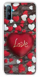 Amazon Brand - Solimo Designer Multicolor Beautiful Heart Design Printed Soft Back Case Mobile Cover for Realme C3