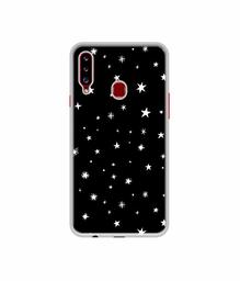 Amazon Brand - Solimo Designer Sperking Stars UV Printed Soft Back Case Mobile Cover for Samsung Galaxy A20s