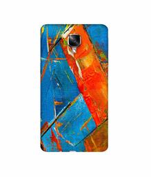 Amazon Brand - Solimo Designer Sky Blue and Orange Canvas 3D Printed Hard Back Case Mobile Cover for OnePlus 3 / OnePlus 3T