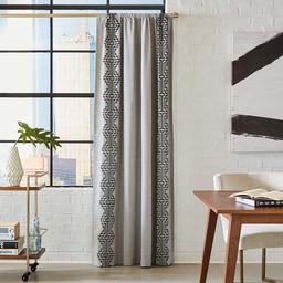 Rivet Window-Treatments Gray Coronado 96