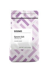 Amazon Brand - Solimo Epsom Salt Soaking Aid, Lavender Scented, 3 Pound