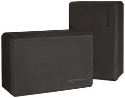 AmazonBasics Yoga Blocks, Set of 2 - Black