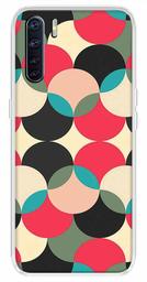 Amazon Brand - Solimo Designer Multicolor Colorful Circle Pattern Printed Soft Back Case Mobile Cover for Oppo F15