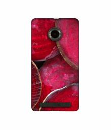 Amazon Brand - Solimo Designer Red Texture 3D Printed Hard Back Case Mobile Cover for Micromax YU Yuphoria AQ5010 / AO5010