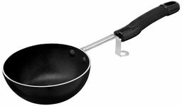 Amazon Brand - Solimo Non-Stick Tadka Pan, 13cm/ 400ml, Black