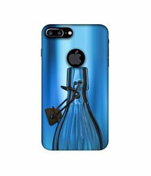 Amazon Brand - Solimo Designer Blue Bottle 3D Printed Hard Back Case Mobile Cover for Apple iPhone 7 Plus (Logo Cut)