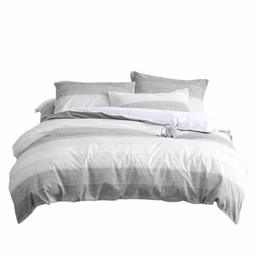 UMI. Essentials 100% Cotton Yarn Dyed Duvet Cover Set with One Pillow Case,Single