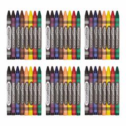 AmazonBasics Washable Crayons - 8 Assorted Colors, 6-Pack