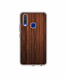 Amazon Brand - Solimo Designer Wooden Texture UV Printed Soft Back Case Mobile Cover for Vivo Y15