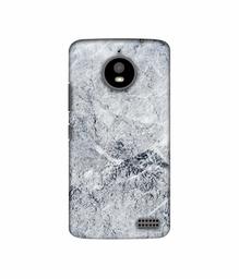 Amazon Brand - Solimo Designer Grayish Marble 3D Printed Hard Back Case Mobile Cover for Motorola Moto E4