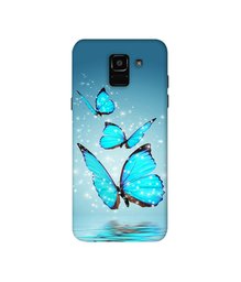 Amazon Brand - Solimo Designer Flying Butterflies 3D Printed Hard Back Case Mobile Cover for Samsung Galaxy A6 Plus