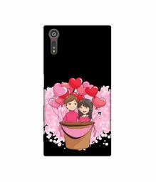 Amazon Brand - Solimo Designer Boy and Girl 3D Printed Hard Back Case Mobile Cover for Sony Xperia XZ Dual