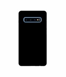 Amazon Brand - Solimo Designer Solid Black 3D Printed Hard Back Case Mobile Cover for Samsung Galaxy S10 Plus