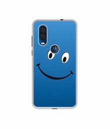 Amazon Brand - Solimo Designer Happy UV Printed Soft Back Case Mobile Cover for Motorola One Vision