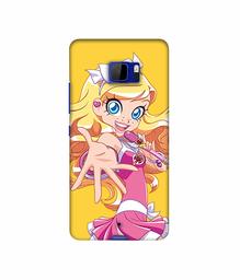 Amazon Brand - Solimo Designer Singing Girl Vector 3D Printed Hard Back Case Mobile Cover for HTC U Ultra