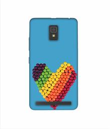 Amazon Brand - Solimo Designer Ball Heart 3D Printed Hard Back Case Mobile Cover for Lenovo A6600